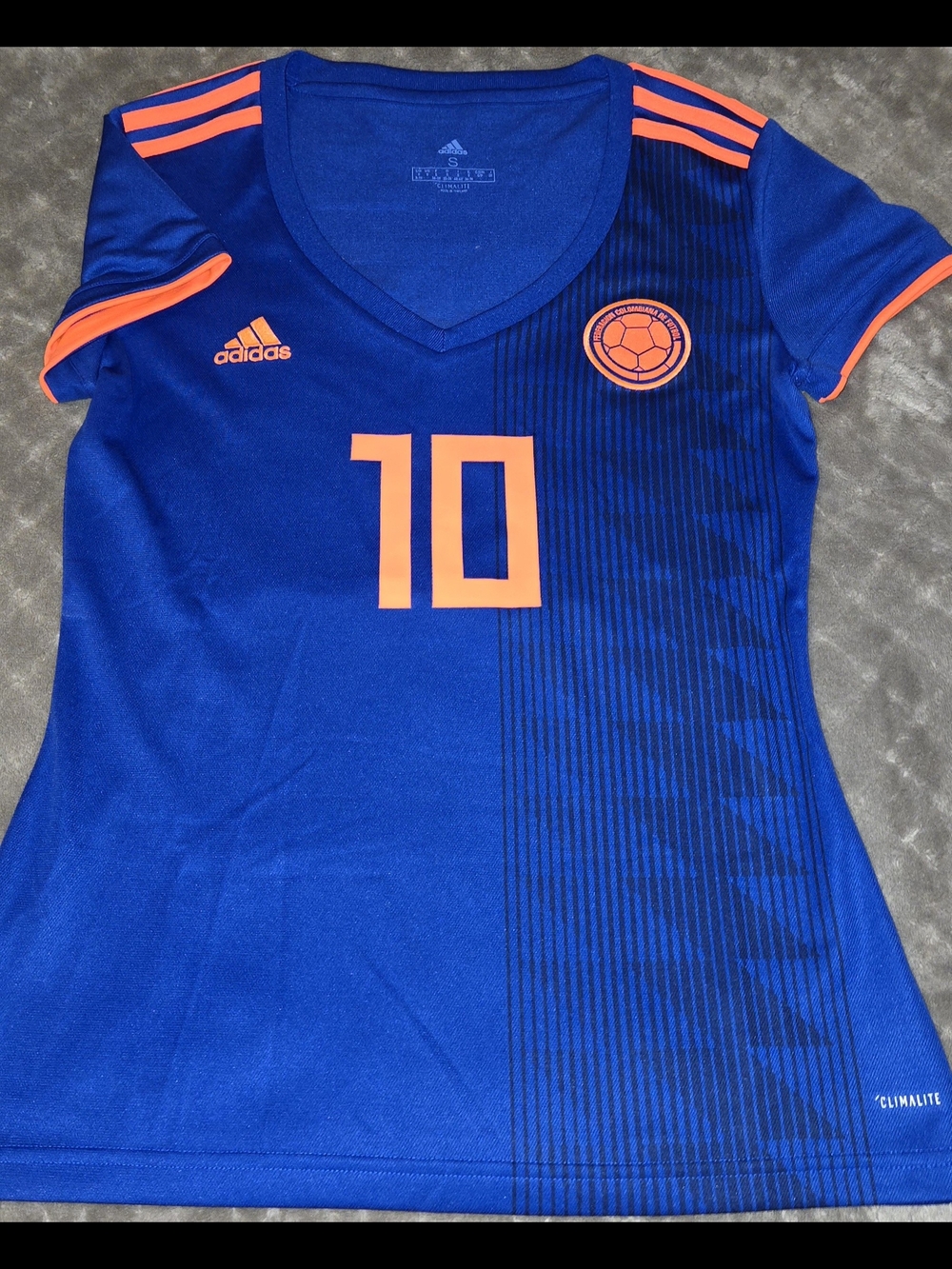 Adidas Blue & Orange Soccer Jersey #10
